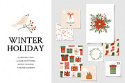 Winter Holiday - Christmas Set, a Pattern Graphic by simpleblues (Thumbnail 1 of 9)