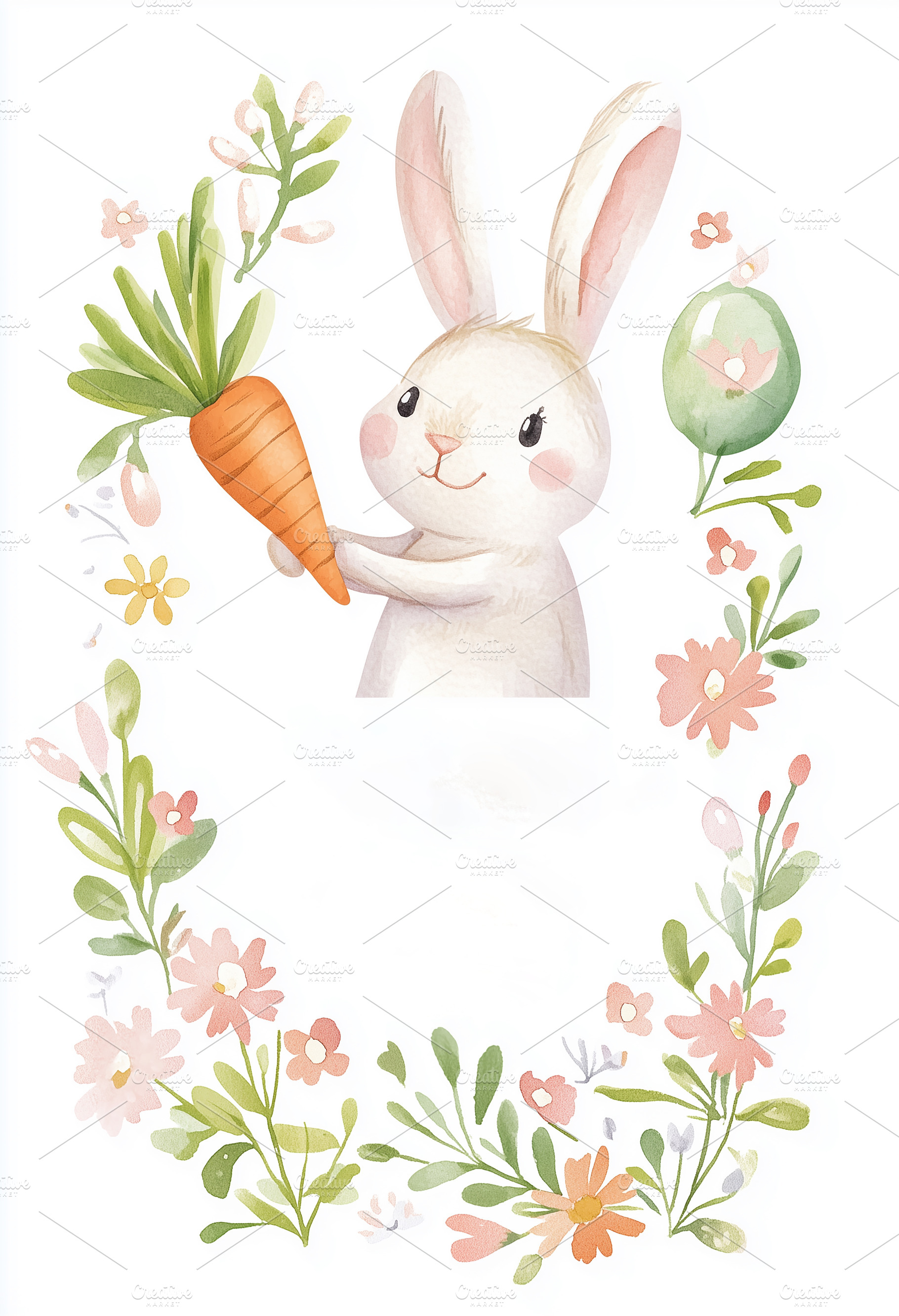 Adorable Easter rabbit, a Holiday Photo by Imaginarium