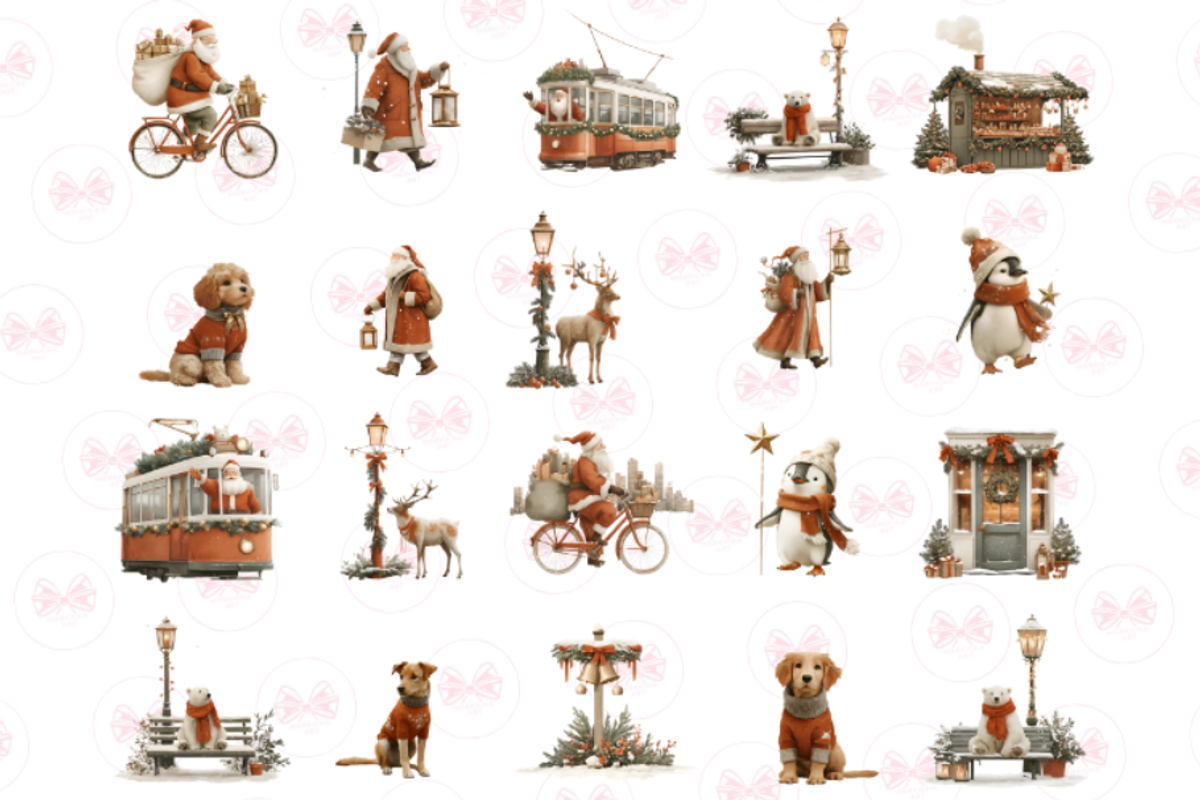 Christmas Village Clipart, a Graphic by Markicha Art (Photo 3 of 5)