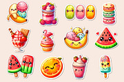 Kawaii Sweet Summer Food Clipart, an Illustration by Dream Creation (Thumbnail 3 of 4)