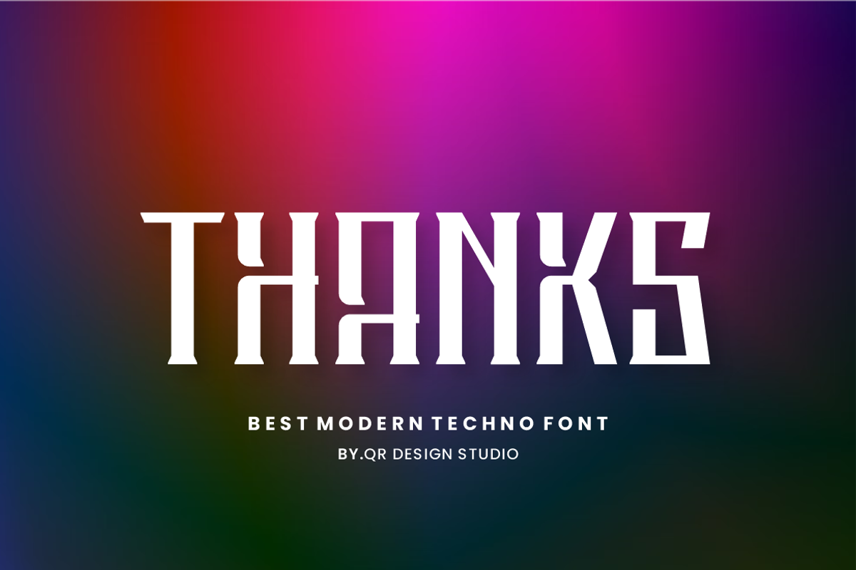 Gopxeso - Digital & Tech Font, a Serif Font by QR Design Studio (Photo 6 of 6)