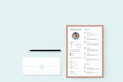 Minimal Sophisticated Resume / CV, a Resume Template by QuixoticDesignCo (Thumbnail 1 of 3)