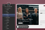 Lexora - Law Firm Landing Pages, a Landing Page Template by SLAB! Design (Thumbnail 2 of 4)