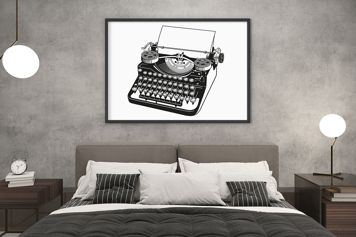Vintage Typewriter SVG Cut Files., an Object Graphic by Doodle Cloud Studio (Photo 5 of 8)