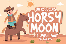 Horsy Moon – Playful Cartoon Font