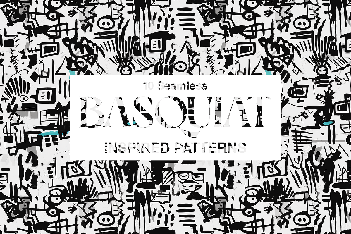 10 Art Series Patterns: Basquiat, a Pattern Graphic by Motifs (Photo 4 of 12)
