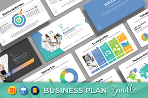 Business Plan Presentation Bundle, a Presentation Template by White Graphic