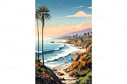 Landscape posters in retro style, an Object Illustration by Bubert Art (Thumbnail 5 of 9)
