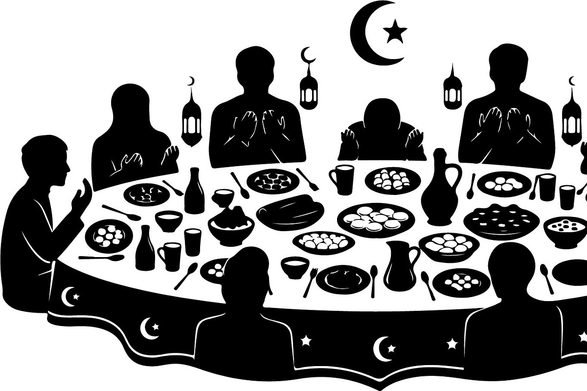 50 Ramadan Iftar Silhouette Bundle, an Illustration by Gfx_Store (Photo 46 of 49)