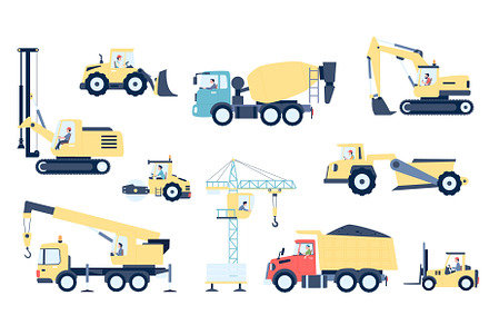 Special transport drivers. Trucks, an Illustration by LadadikArt