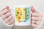 Let It Bee Positivity PNG Spring Sum, an Illustration by Sublimation Artist (Thumbnail 4 of 9)