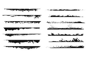 Grunge splatter edges. Ink splash, an Illustration by winwin.art