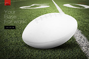 American Football Ball Mock-up, a Product Mockup by Mocca Mockups Store (Thumbnail 4 of 5)
