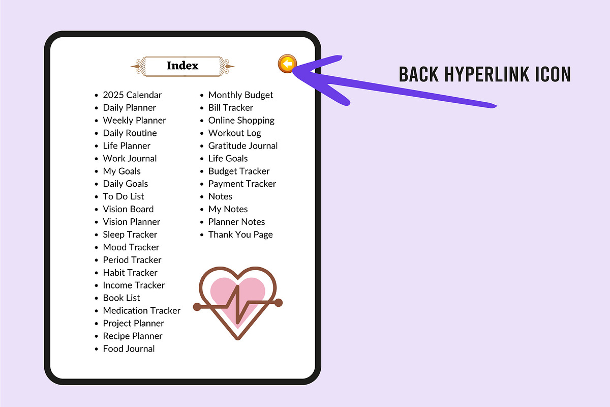 Digital Life Planner For Canva, a Stationery Template by Shumaya (Photo 2 of 6)