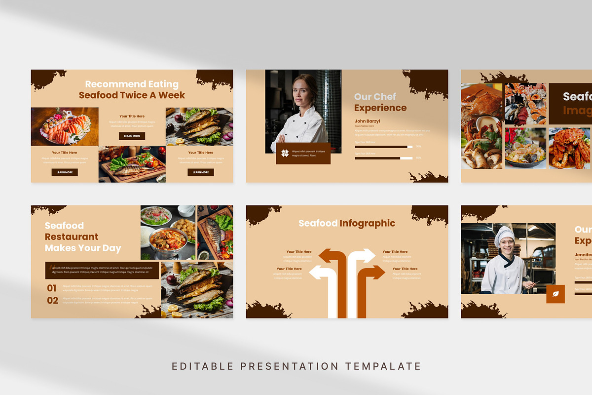Seafood Restaurant PowerPoint, a Presentation Template by Digitcase x Wealthwells (Photo 2 of 4)