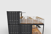 3D Model Container Cafe 7, an Architecture 3D Model by SR 3D Visual (Thumbnail 12 of 24)