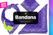 Bandana 9xMock-up, a Mockup by Mocca Mockups Store (Thumbnail 1 of 5)