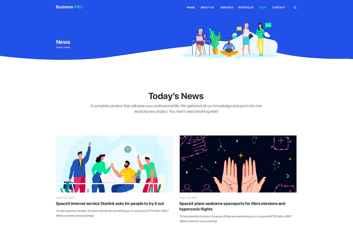 BusinessPRO | PSD & XD mobile first, a Landing Page Template by Milo Studio (Photo 10 of 10)