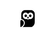 Cute Owl Silhouette Vector, an Animal Illustration by Vectorium Studio (Thumbnail 1 of 4)