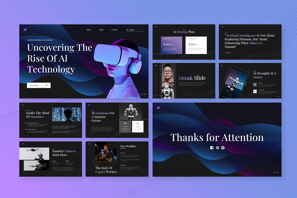 Artificial Intelligence PowerPoint, a Presentation Template by Antstheme (Photo 2 of 2)
