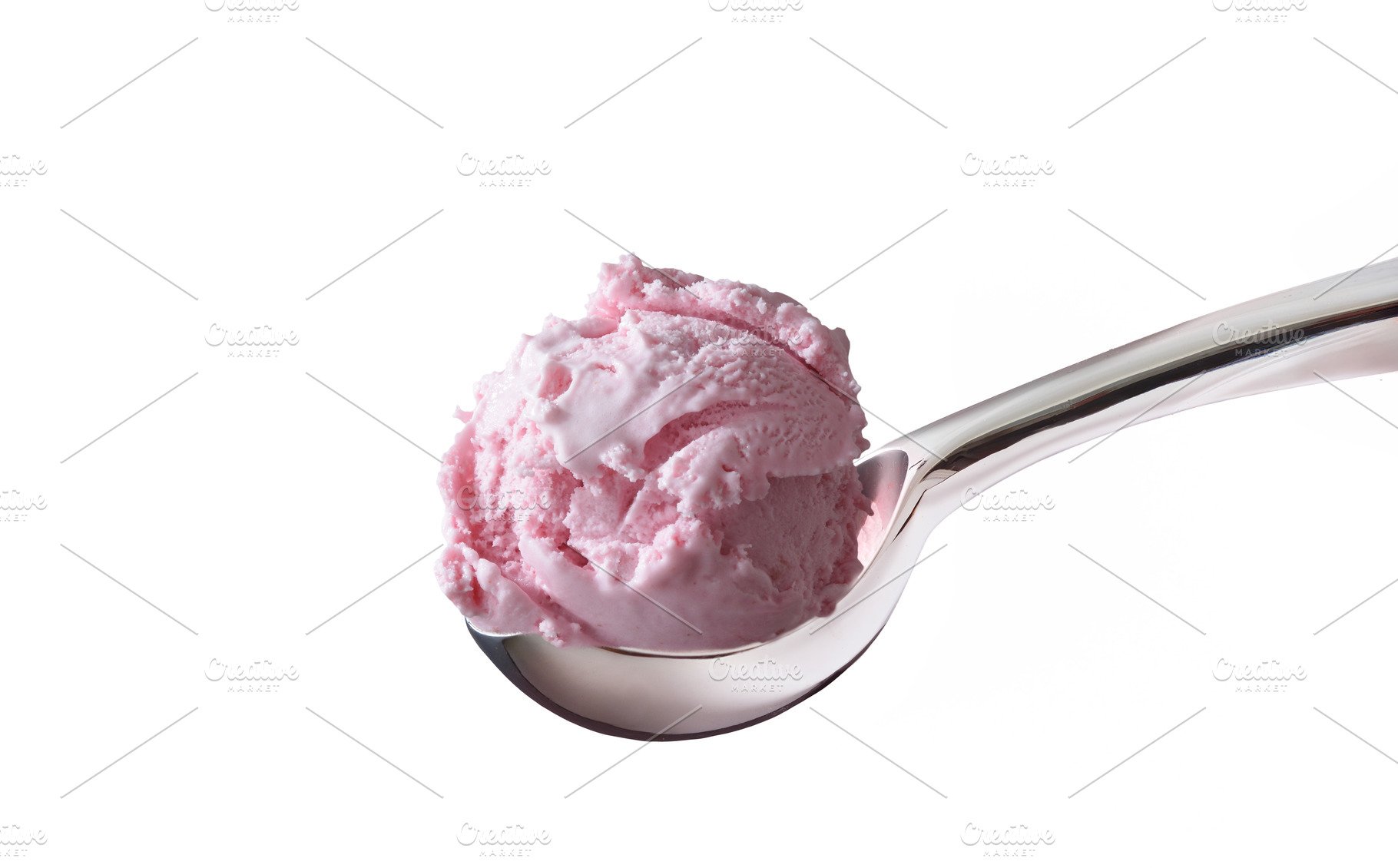 Pink Strawberry Ice Cream Scoop, a Food & Drink Photo by Davizro's Market