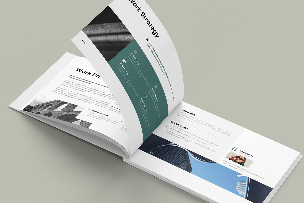 Case Study Canva Brochure Landscape, a Brochure Template by NorthPeak (Photo 7 of 10)
