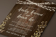 Rustic Wedding Invitation Set, a Card Template by Aarley Kaiven (Thumbnail 5 of 5)