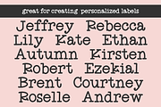 Heartsound Typewriter Serif Font, a Handwritten Font by Beck McCormick (Thumbnail 5 of 10)