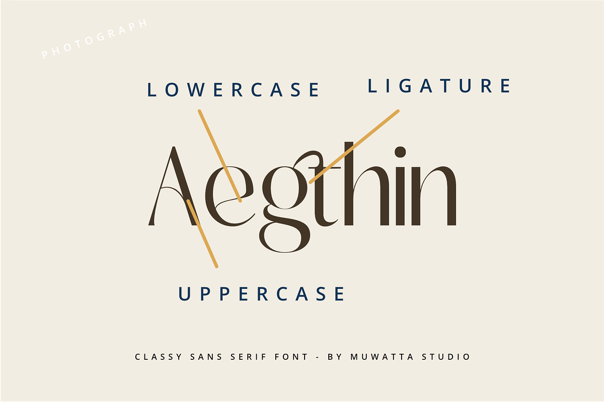 Aegthin Font, a Sans Serif Font by Muwatta Studio (Photo 2 of 10)