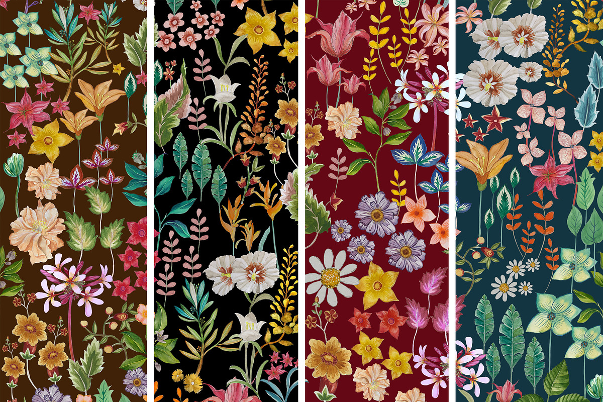 Classy Floral Luxury Pattern, a Pattern Graphic by GND ART STUDIO