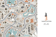 Children's World Map Play Mat, a Pattern Graphic by AllNikArt (Thumbnail 4 of 6)