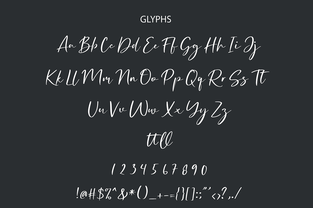 Sallomita Handwritten Font, a Script Font by Lythcreative (Photo 8 of 8)