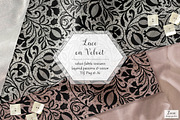 Lace on Velvet Patterns & Textures, a Pattern Graphic by Zeesi Design Garden (Thumbnail 1 of 11)