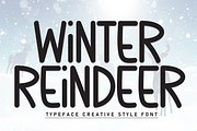 Winter Reindeer | Script Font, a Script Font by Scratchones (Thumbnail 1 of 8)