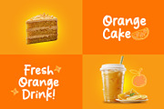 Orange Squishy - A Fun & Cozy Font, a Handwritten Font by khurasan (Thumbnail 5 of 6)