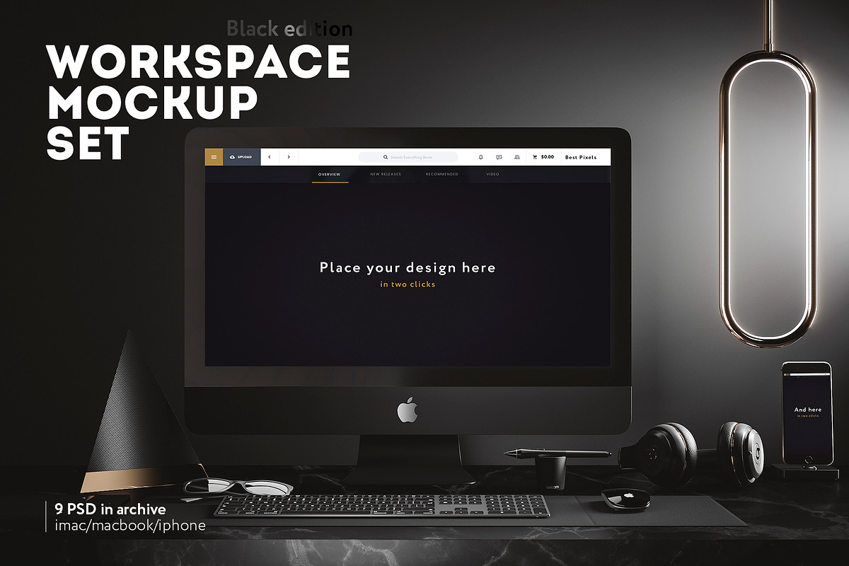 Workspace Mockup Set 7, an iPhone Mockup by Best Pixels™ (Photo 1 of 10)