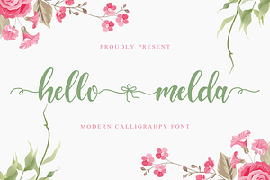 Hello Melda // Lovely Script Font