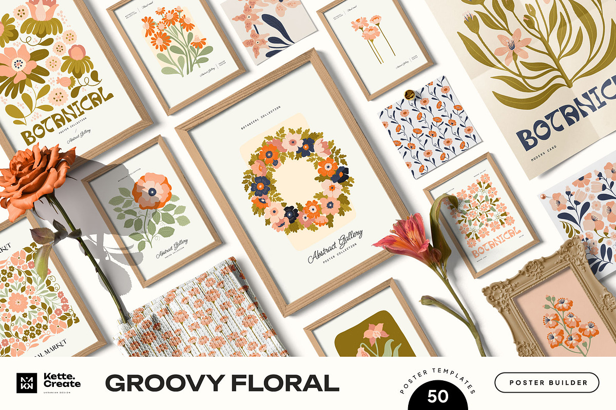 Art Poster Bundle | 10 in 1, an Object Graphic by KetteCreate (Photo 27 of 51)