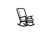 Rocking Chair Silhouette Bundle, an Illustration by Designs_River (Thumbnail 46 of 51)