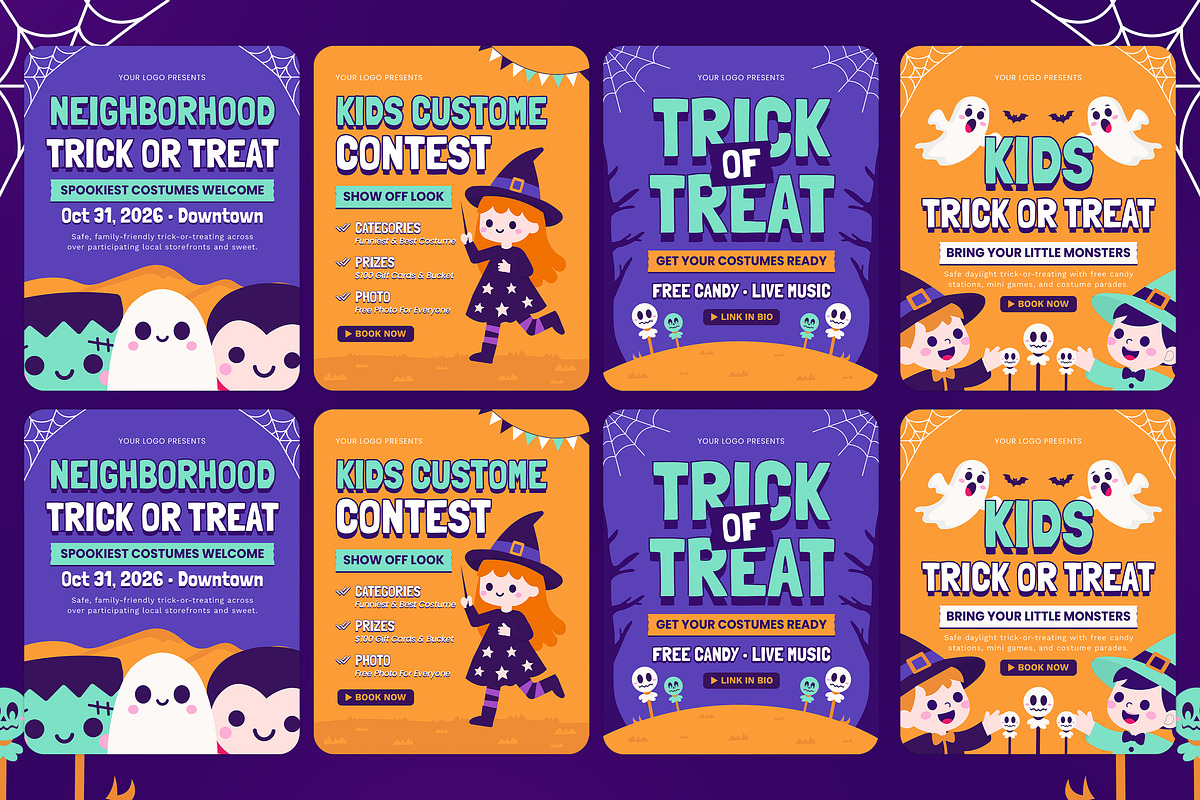 Trick Or Treat Instagram Post, a Social Media Template by Graphr (Photo 2 of 2)