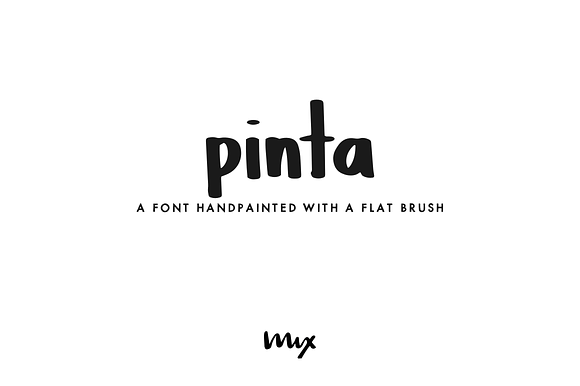 Pinta — A Handpainted Font preview 8