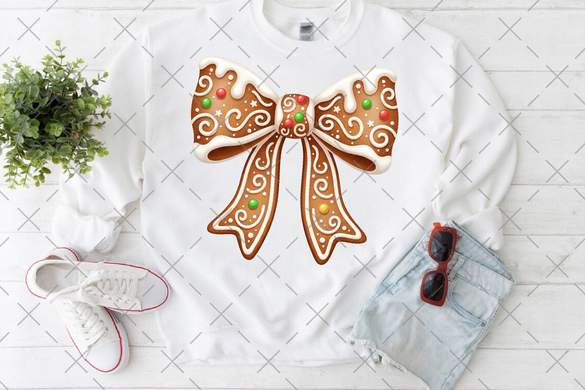 Gingerbread Coquette Bow Christmas, an Illustration by Craft Nest (Photo 4 of 6)