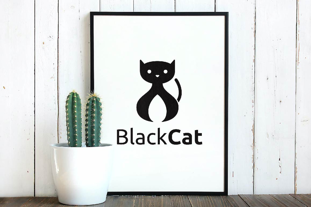 Black Cat Pet Animal Silhouette Logo, a Branding & Logo Template by jongcreative (Photo 4 of 4)