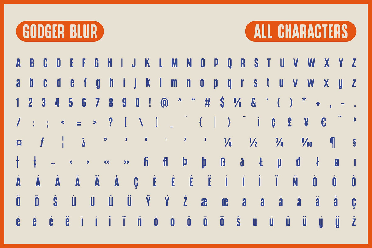 Godger Blur, a Sans Serif Font by Craft Supply Co. (Photo 6 of 7)
