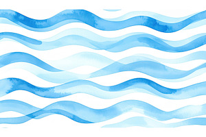 Watercolor wave pattern in blue, a Nature Photo by Igor Tichonow