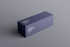 Horizontal Package Box Mockup