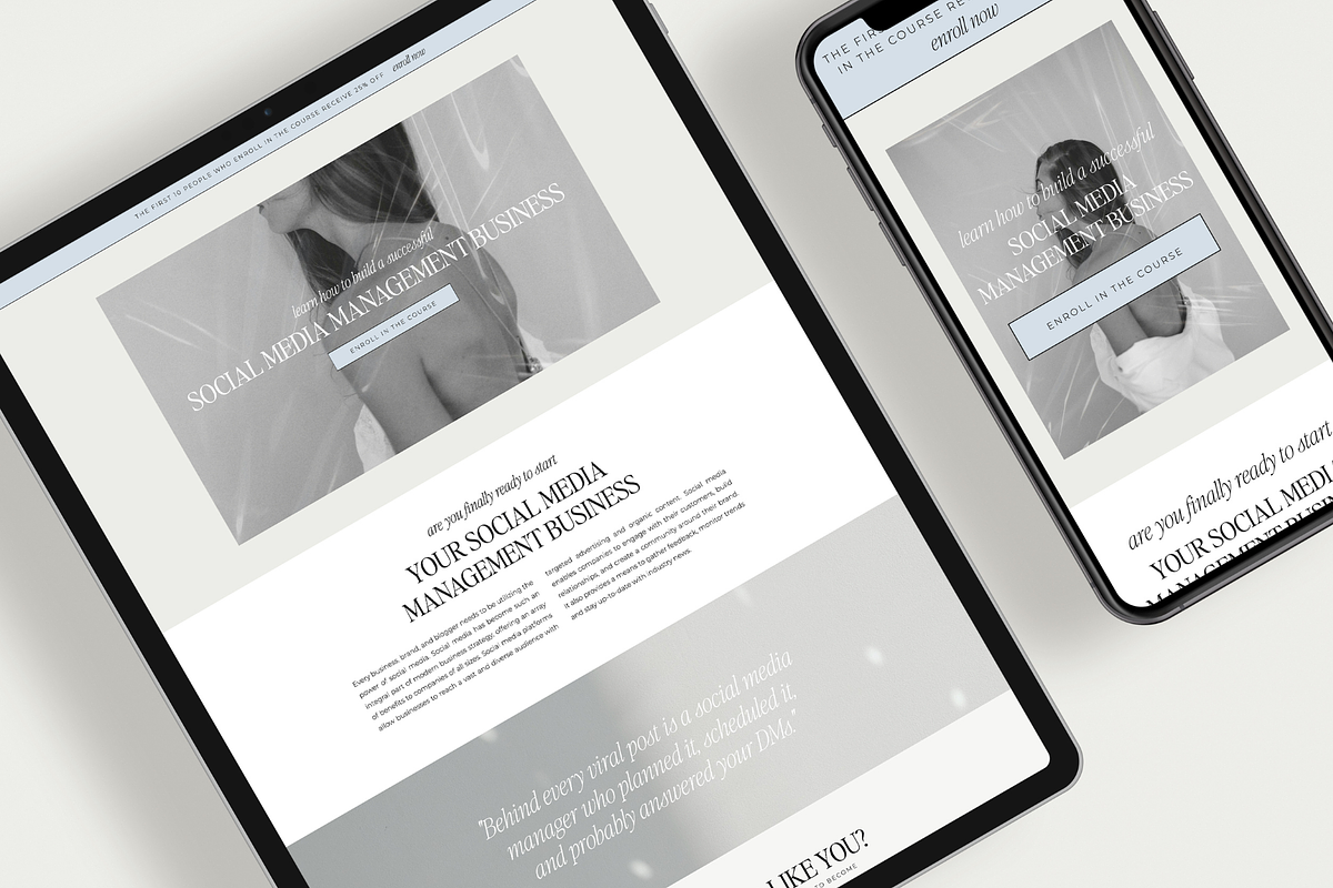 Sales Page Showit Add On Template, a Landing Page Template by Blush Created (Photo 10 of 10)