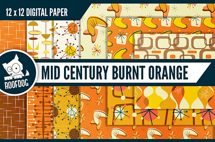 Mid-Century modern digital paper