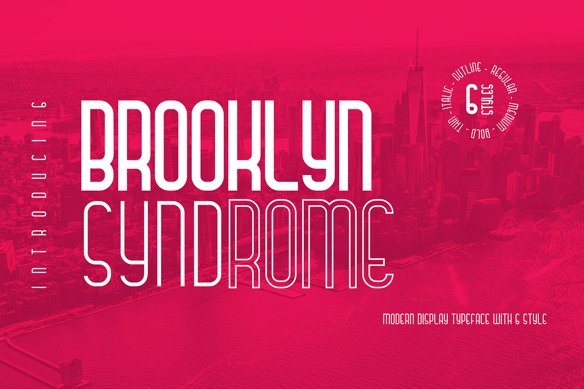Brooklyn Syndrome - Modern Display, a Font by Krakenbox Studio (Photo 1 of 12)