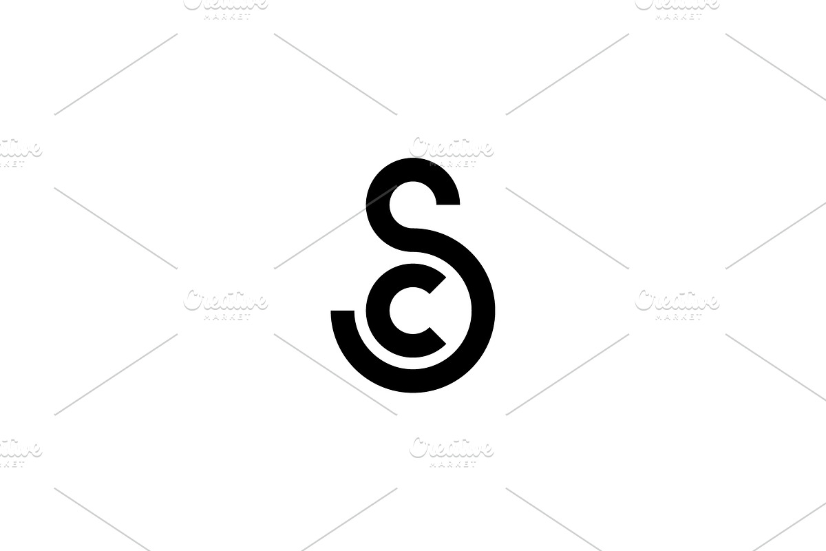 Letter S C Monogram Logo, a Branding & Logo Template by kurostd